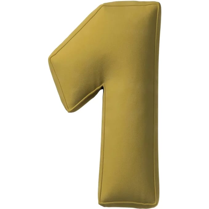 Fluwelen kussen nummer 1 Yellow Tipi