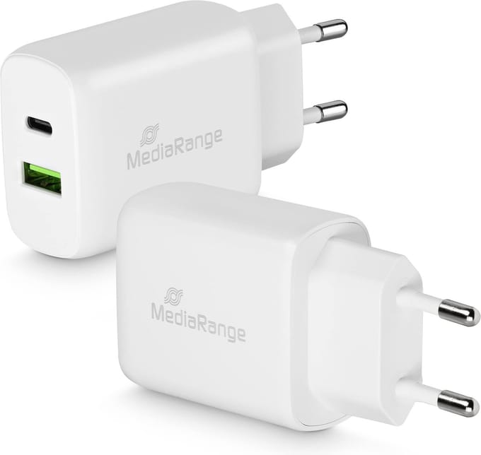 MediaRange MRMA112 oplader voor mobiele apparatuur Smartphone Wit AC Snel opladen Binnen