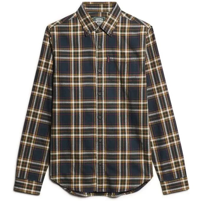 Superdry Vintage Check Overhemd Met Lange Mouwen Veelkleurig L Man
