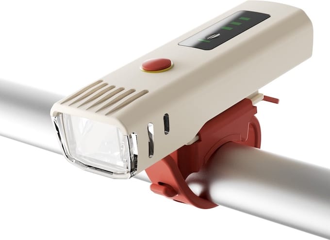 LED Voorlicht Fietslampjes - 400 lumen Fietslampje - Crème