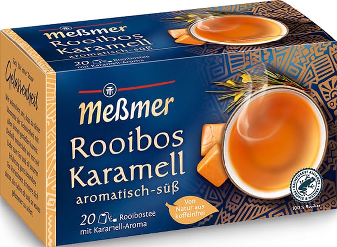 MESSMER Rooibos Karamel thee - licht kruidige smaak - 200 x 2 gram