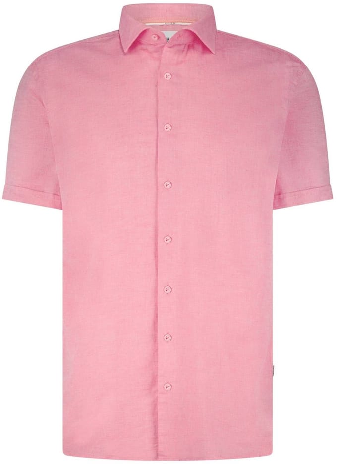 State of Art casual overhemd korte mouw roze