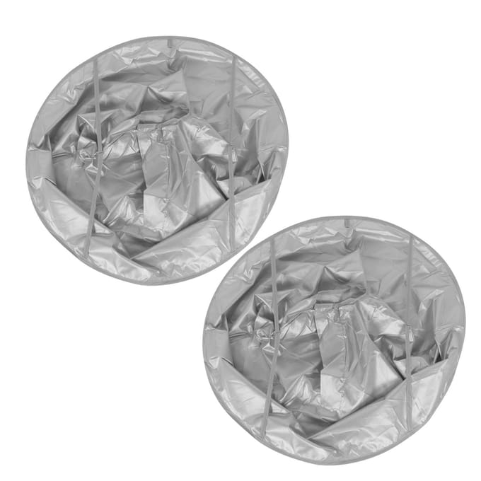 2 stuks Knippen Mantel Ademend Knippen Kapper Cape Cover voor Kapsalon white