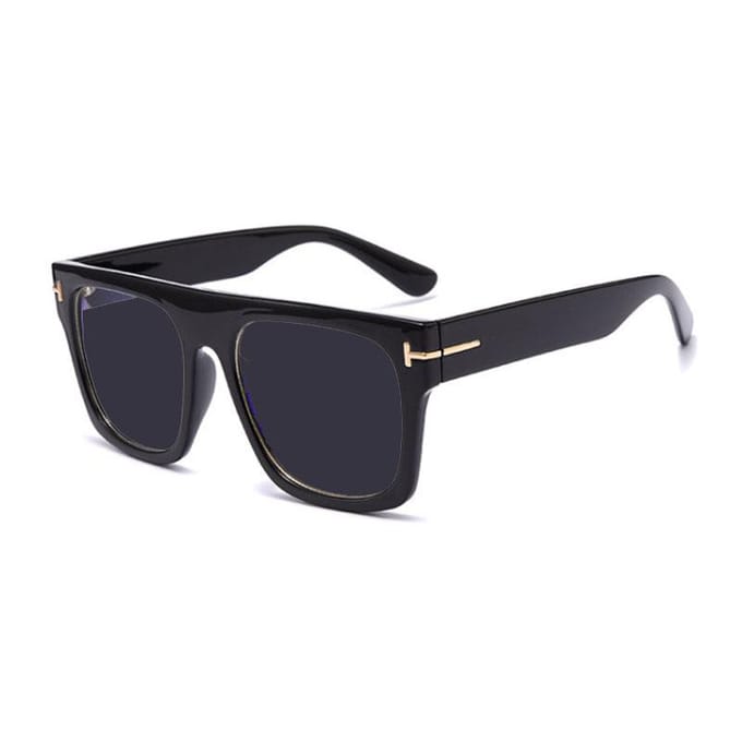Oversized Brillen Heren Luxe Vierkant Groot Hyperopie Dames Leeszonnebril op Sterkte 0 +0.25 +0.5 +1.0 +2.0 +3.0 Tot +6.0 0.5 black