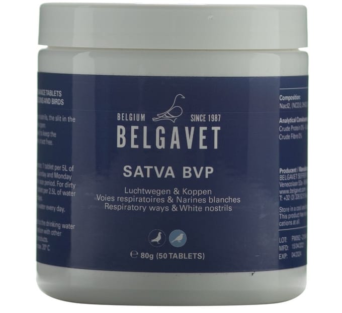 Belgavet Satva BVP 200 tabletten - voor postduiven