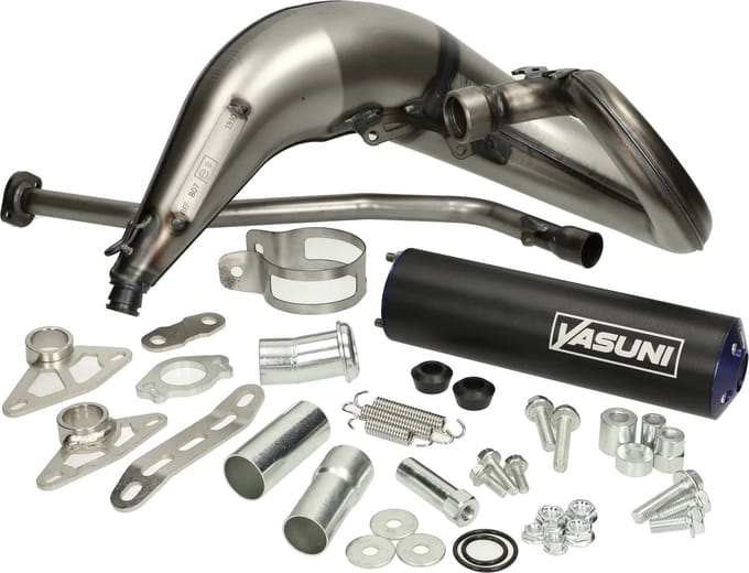 Uitlaat Yasuni Cross ML Max blauw bovenlangs Rieju MRX, SMX