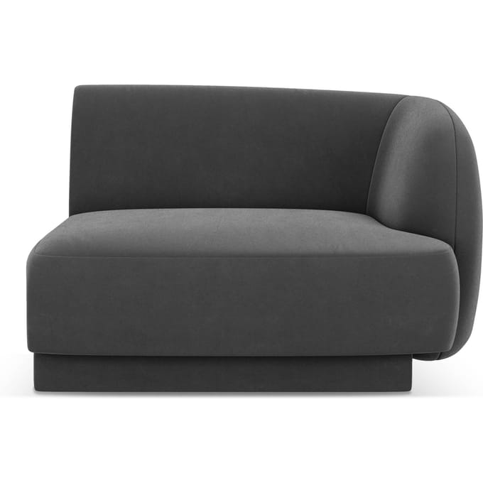 Modulair hoekelement Miley rechts velvet | Micadoni Limited Edition