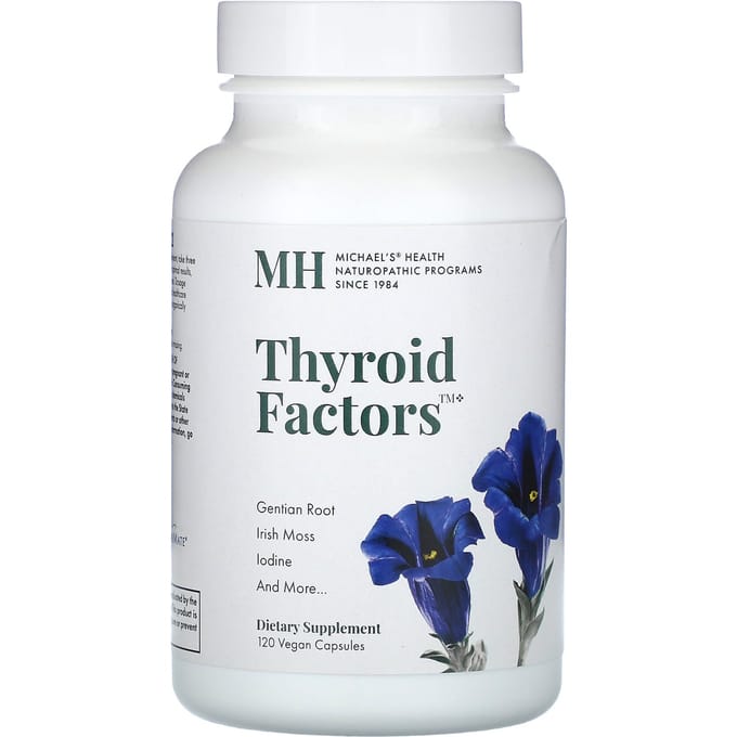 Michael'S Gezondheid, Schildklierfactoren, 120 Plantaardige Capsules