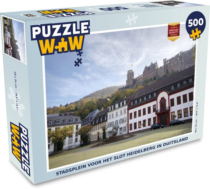 Puzzel Heidelberg - Kasteel - Duitsland - Legpuzzel - Puzzel 500 stukjes