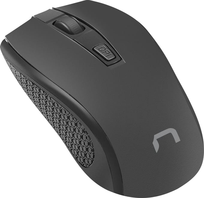 Natec Jay 2 - Muis - 2.4 GHz - Zwart - Muis - Optisch - 4 knoppen - Zwart