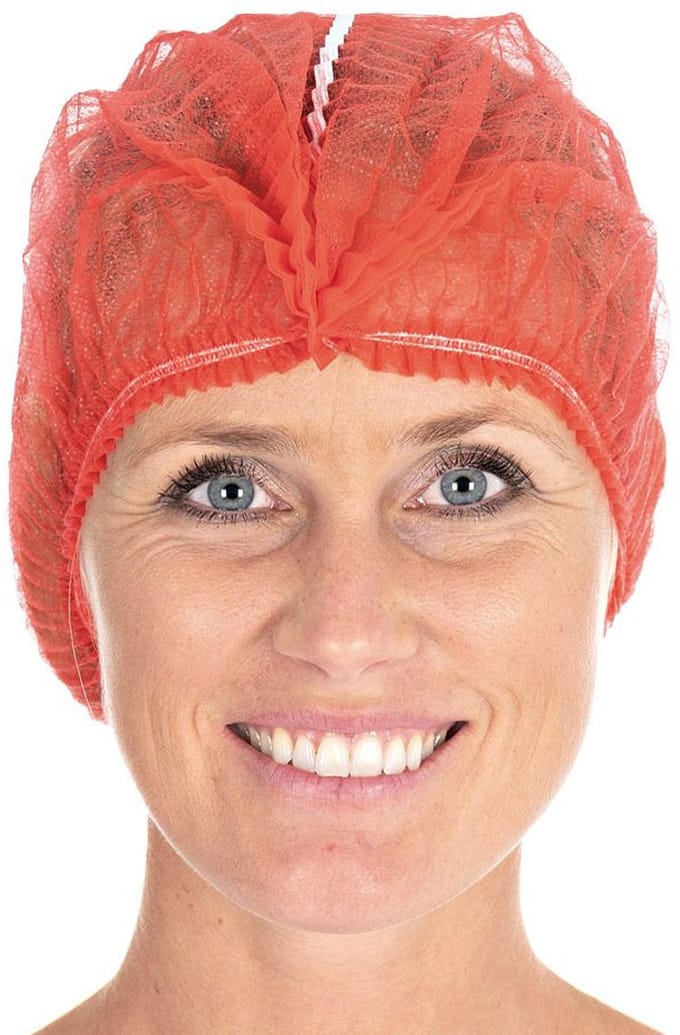 HYGOSTAR PP-clip-on haarnetje Detect, diameter: 500 mm, rood