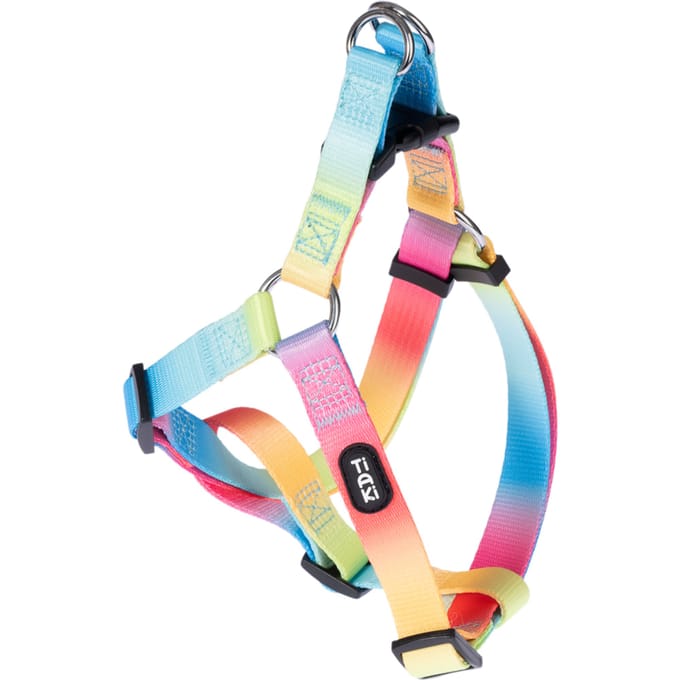 TIAKI harnas Regenboog Gr. M: 50-70cm borstomtrek hond