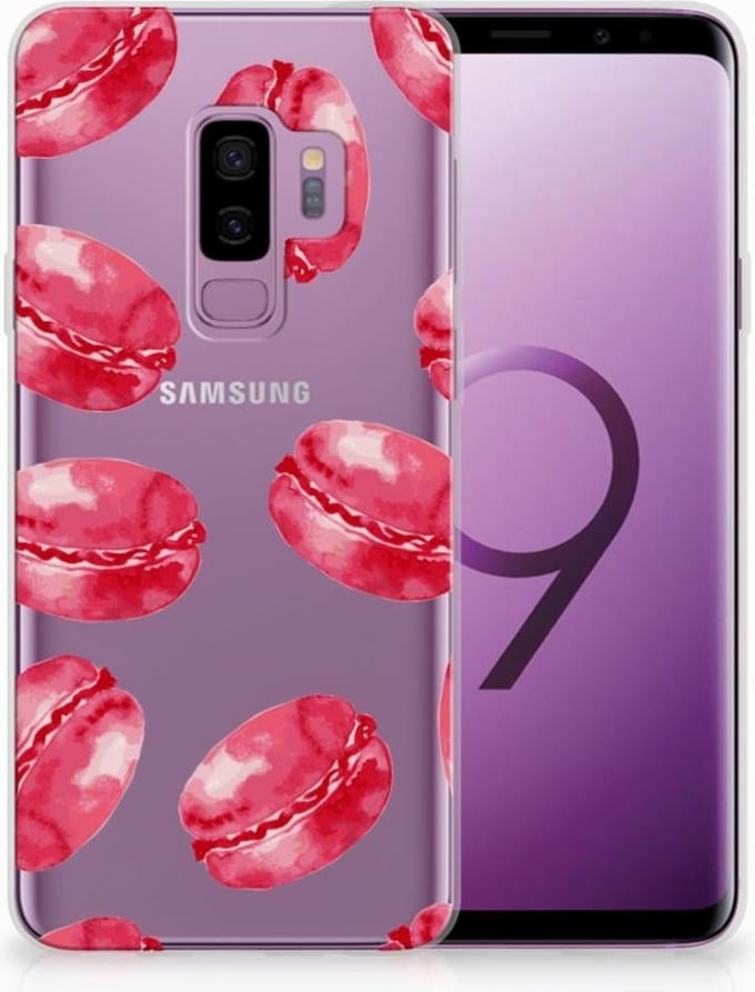 Samsung Galaxy S9 Plus Siliconen Case Pink Macarons