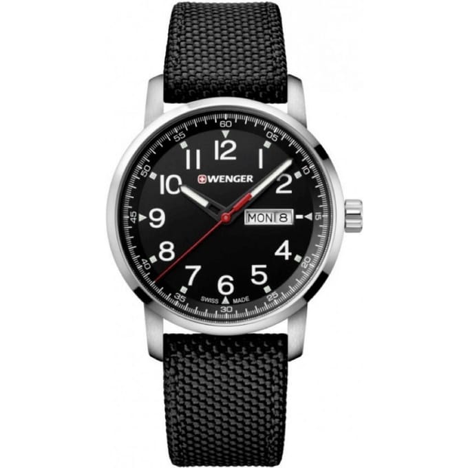 Wenger 01.1541.105 Heren Horloge Swiss-made 42mm 10 ATM