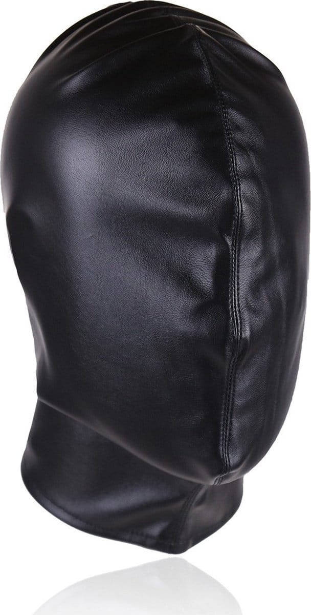 Nooitmeersaai - PU leren hoofdmasker geblindeerd - zwart