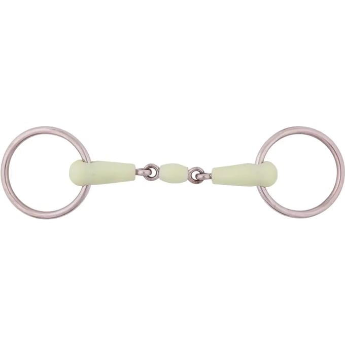 Dubbel roestvrij stalen paardenbit BR Equitation Apple Mouth
