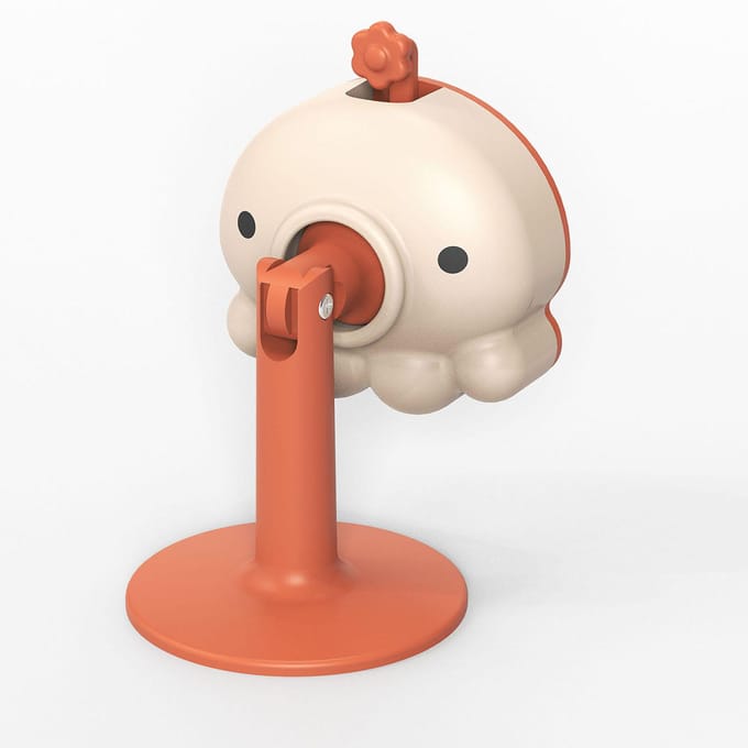 Siliconen Deurstopper Schattige Octopus Stil Ponsvrij Botsingspreventie Deurstopper voor Badkamer oranje