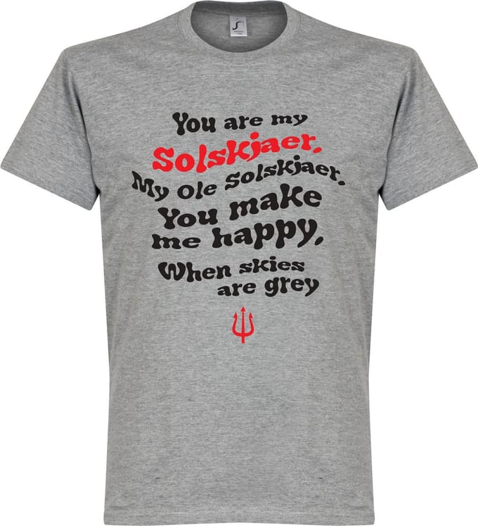 Ole Solskjaer Song T-Shirt - Grijs - L