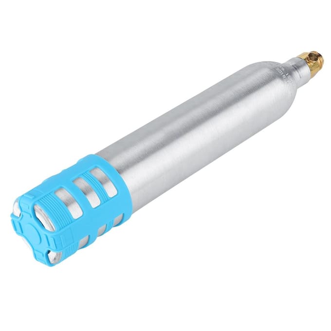 0.6L Navulbare Sodafles Reserve Herbruikbare CO2 Cilinder Accessoire voor SodamachinesBlauw Siliconen gray
