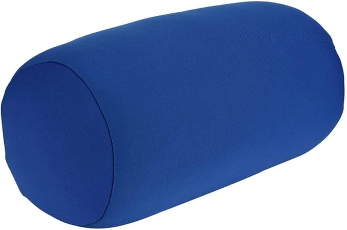 Verstelbare Neckersteun Kussen voor Thuis en Reizen - Ronde Cervicale Roller en Flexibele Bead Kussens in Blauw voor Optimale Ondersteuning