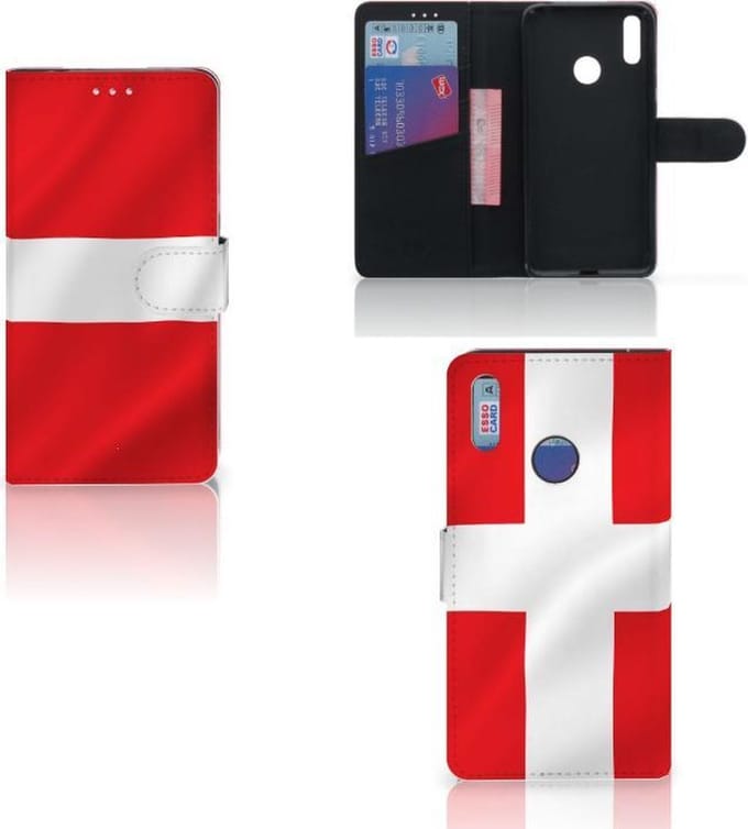 Huawei Y7 (2019) Bookstyle Case Denemarken