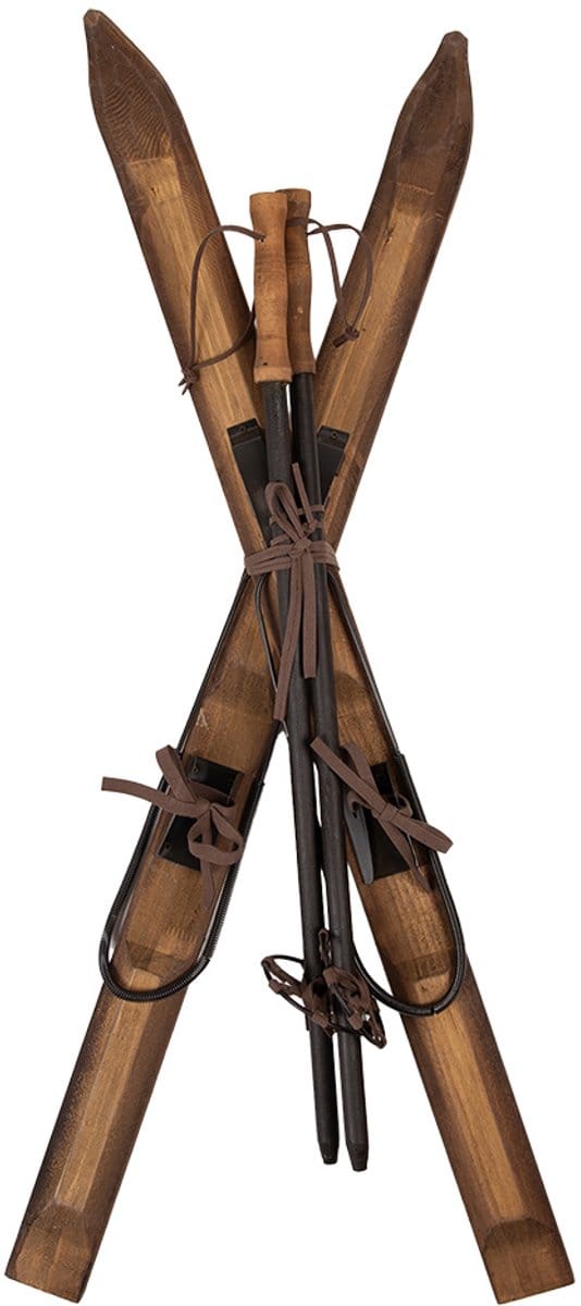 Clayre & Eef Decoratie 24x10x90 cm Bruin Hout