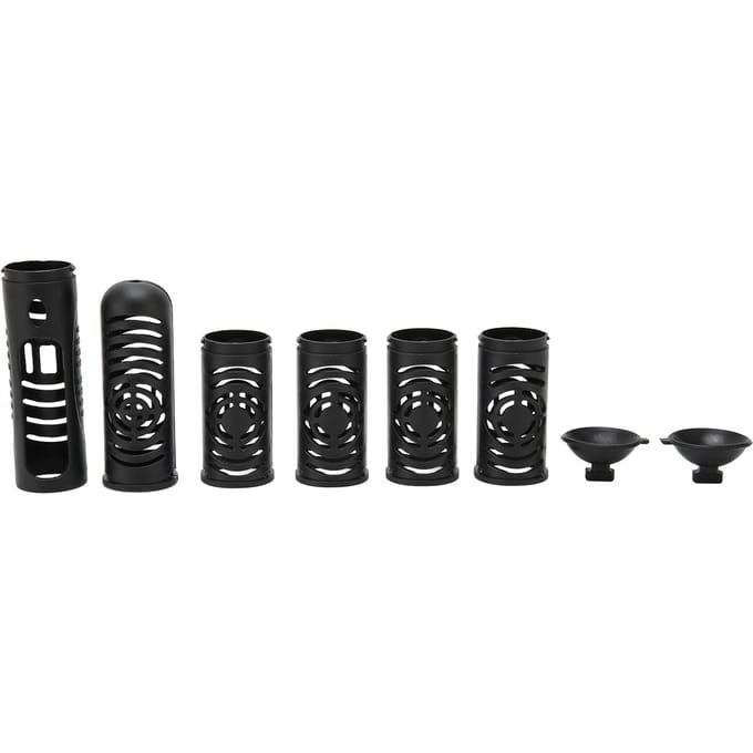 Viskom Verwarming Beschermer Explosiebestendig Hoge Temperatuur Bestendig Afneembaar 6 Secties Aquarium Verwarming black