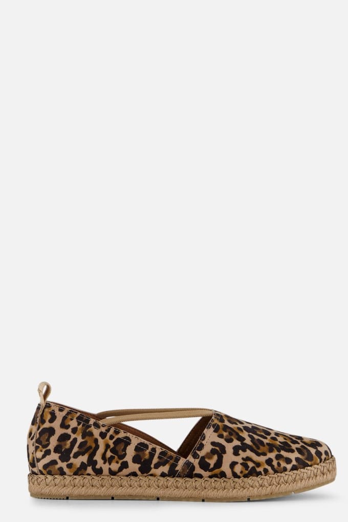 Tamaris Tamaris Leopard Espadrilles bruin Leer