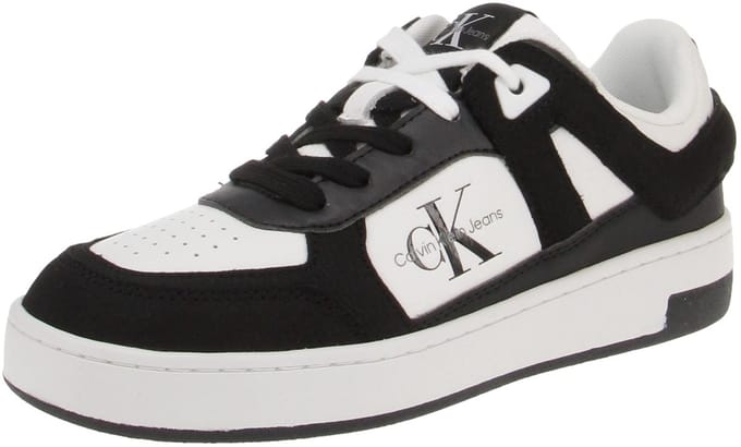 Calvin Klein YW0YW01301 Basket Cupsole Low - Damessneaker - 0GM-Zwart-B.Wit