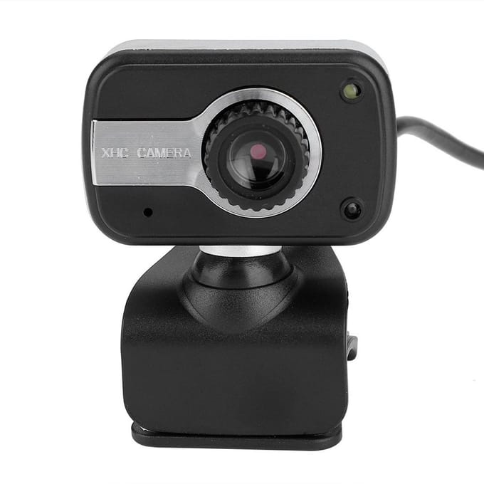 Dailygoody - 12 Mp Usb Webcam - Led Nachtzicht - 360 Graden Beeld