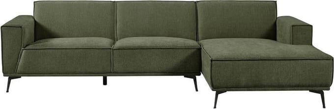 Tower living Leeds 2,5-seater AL + Chaise Lounge R Bottle Green