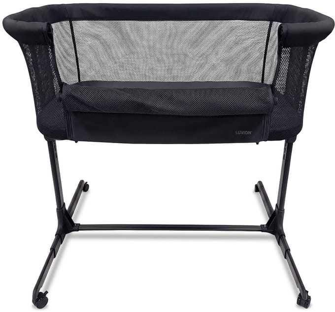 LUVION® Co Sleeper Eclipse Black – Aanschuifbedje – Baby Wieg – Co-Sleeper – Verstelbaar – Inclusief Matras – Zwart