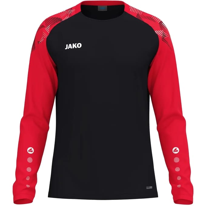 Jako Sonic Longsleeve Kinderen - Zwart / Rood | Maat: 140