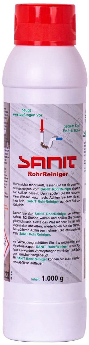 Ontstopper, Afvoerreiniger, Rioolreiniger, 1000 g, Granulaat