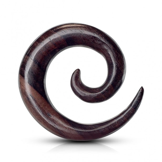 Taper hout spiraal 5 mm - SONO - LMPiercings