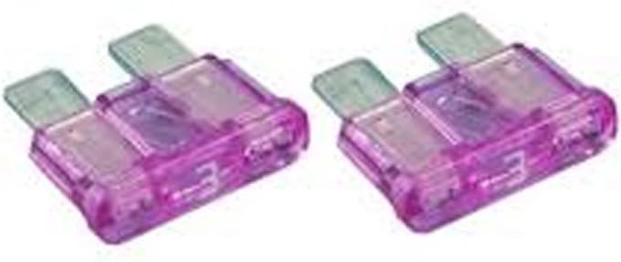 2x Thetford SC23/C200/C250/C400 Fuse 3 Amp - Zekering voor type 21766