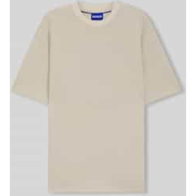 relaxed fit T-shirt van katoenmix model 'NUWAFFLE'