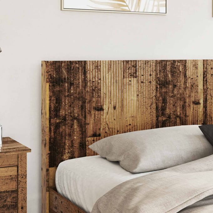 vidaXL - Hoofdbord - Oud - hout - Bewerkt - hout