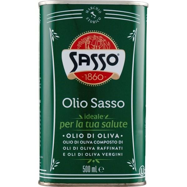 Sasso Extra Vierge Olijfolie 500 ml Italiaans Natuurlijk