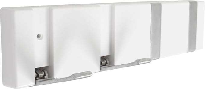 HOME It® flex kapstok met 4 haken 31,6 × 2,2 x 7,2 cm wit