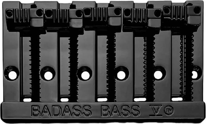 Leo Quan Badass V 5-Snarige Basbrug met Gegroefde Zadels - Zwart