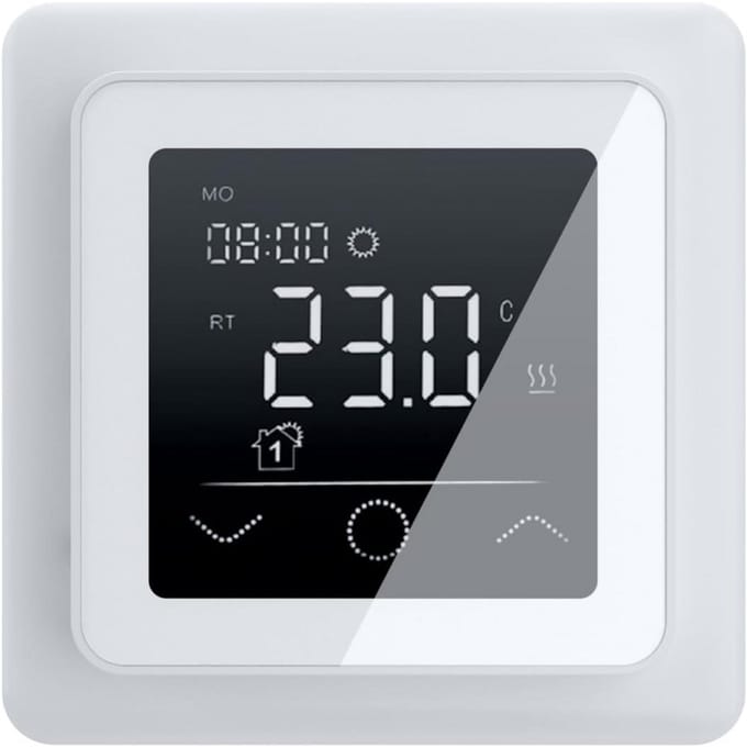 Digitale Touchscreen Thermostaat voor Elektrische Vloerverwarming - Programmeerbaar en Energiezuinig