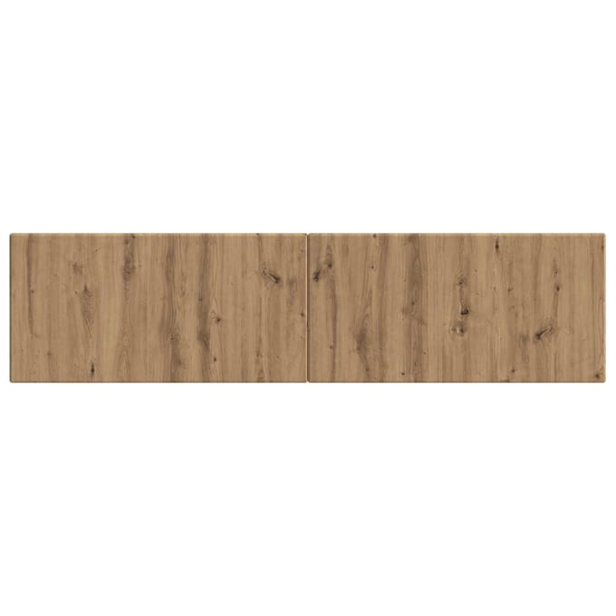 vidaXL - Wandgemonteerd - Hoofdbord - BREDA - Artisanaal - eiken - Bewerkt - hout