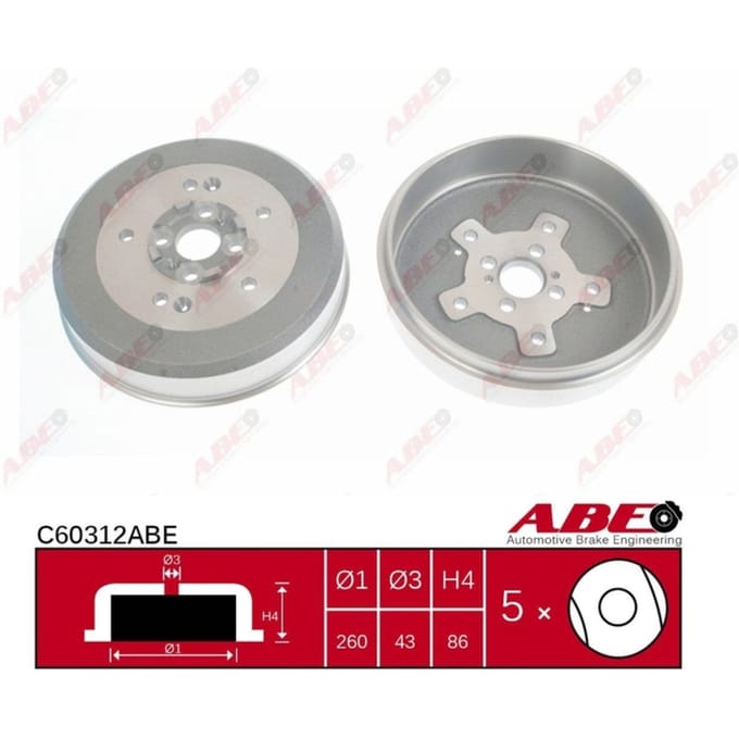 Remtrommel, 1 stuk ABE C60312