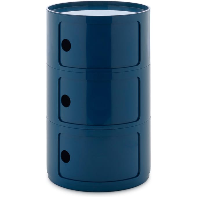 Kartell Nieuwe Componibili BIG 3 elementen - blauw