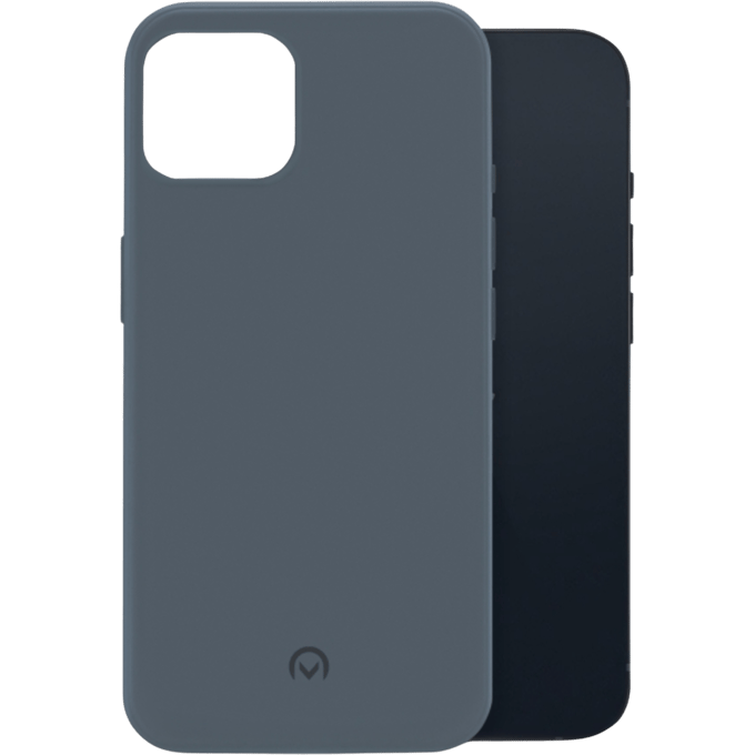 Mobilize iPhone 14 Pro Max Rubber Siliconen (TPU) Hoesje Matt Blauw