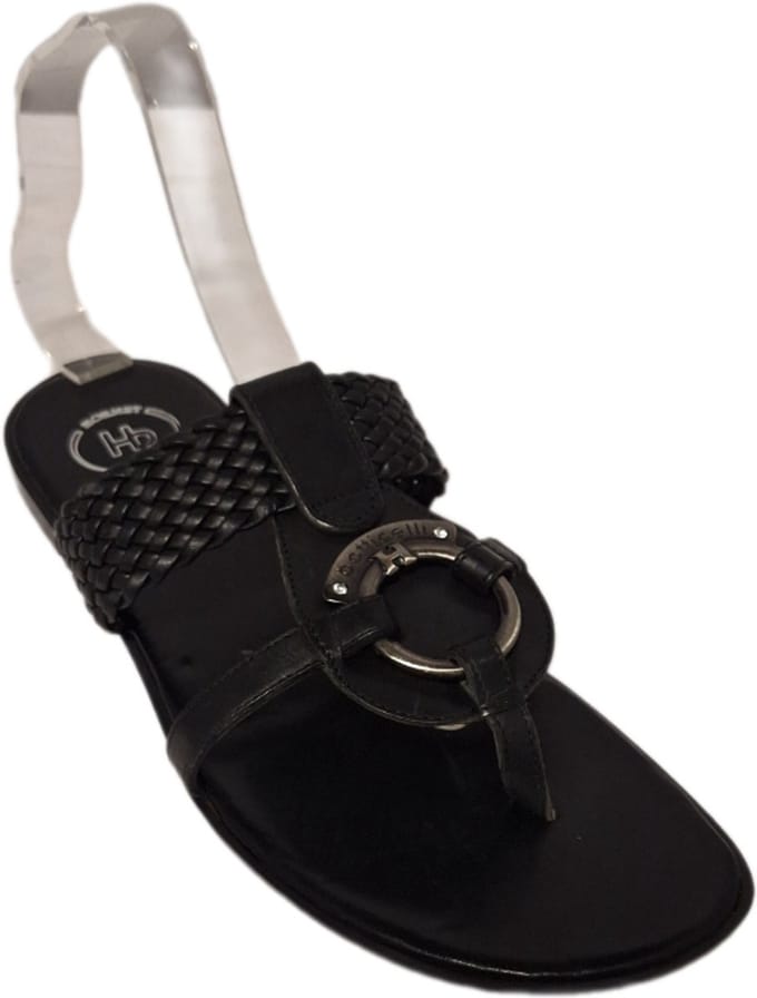 HORNETby Botticelli- LUXE OPEN PUMP-SUMMER NERO-38
