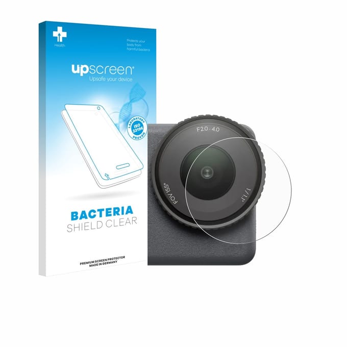 upscreen - Screenprotector voor DJI Osmo Action 6 (Lens) - Folie Beschermfolie transparant antibacterieel