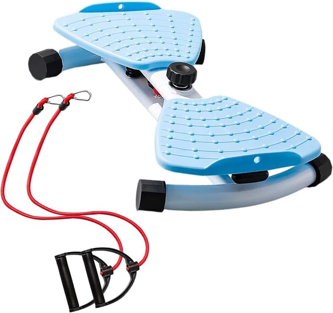 Twist Board - Taille Trainer - Core Versterking - Stil en Veilig - 53.5 x 34.5 cm - Blauw