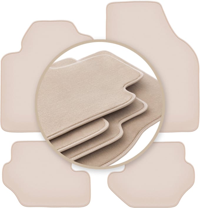 PREMIUM beige matten voor: Ford Fiesta MK5 hatchback 1999-2002